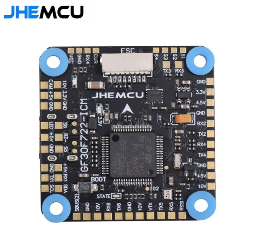 

JHEMCU GF30F722-ICM F7 Управление полетом Dual BEC 5 В 10 В OSD HD 3-8S 30x30 мм для FPV Фристайл Профессиональные дроны DIY Аксессуары