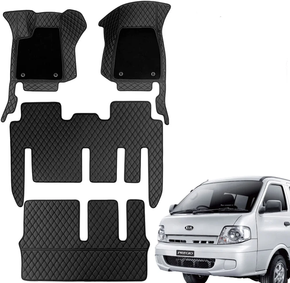 

Kia Pregio 3D Luxury Customized Waterproof Leather Car Floor Mats Universal Full Sets