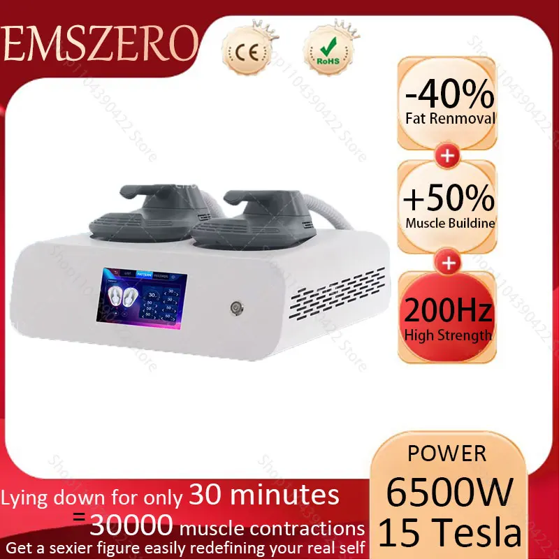 

Mini portable EMSZERO body shaping machine EMS burns fat to stimulate muscle growth 6500W 200Hz RF muscle shaping machine