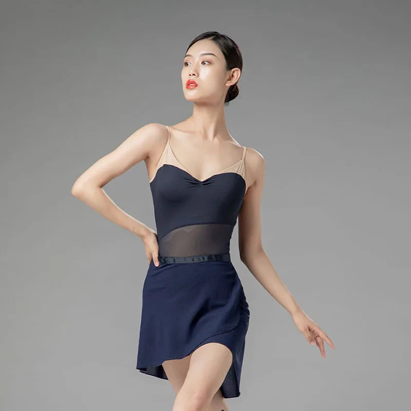 Seksowne damskie body baletowe, body gimnastyczne, strój do tańca, body z siateczką w talii, body taneczne, strój kąpielowy dla dorosłych