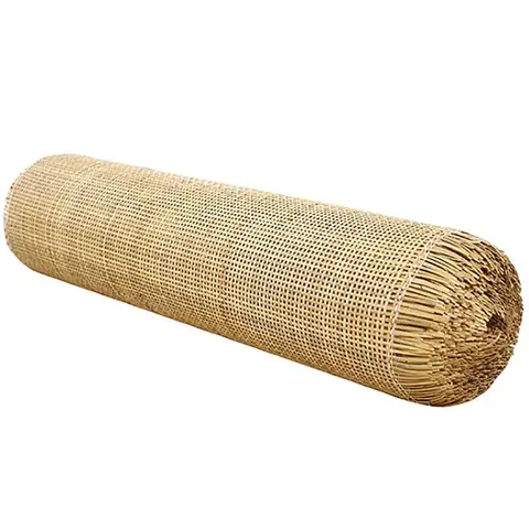 Natural Rattan Indonesian Cane Webbing Roll Material for Furniture Decoration Hollow Lattice Weaving Mat Chair Cabinet Repair