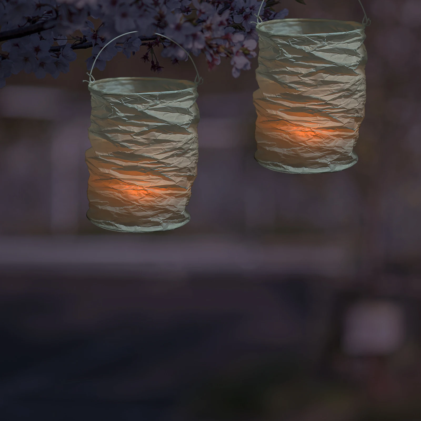 

6pcs White Paper Lantern Decorative Hanging Lights Sturdy Foldable For Wedding Birthday Party Home Studio Decoration Paper