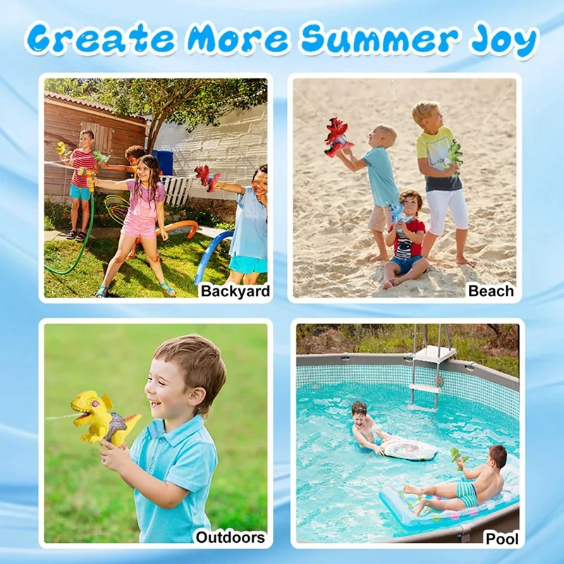 男の子と女の子のための小さな恐竜の水タンク,幼児のための戦闘ゲーム,スイミングプールと芝生