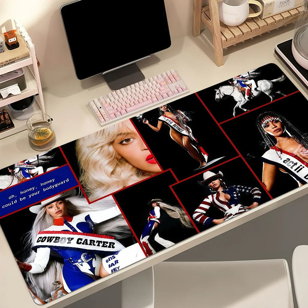 Singer B-Beyonce C-cowboy Mouse Pad Non-slip Thickened MousePad Student Cushion Large Writing Gaming Lockedge Office