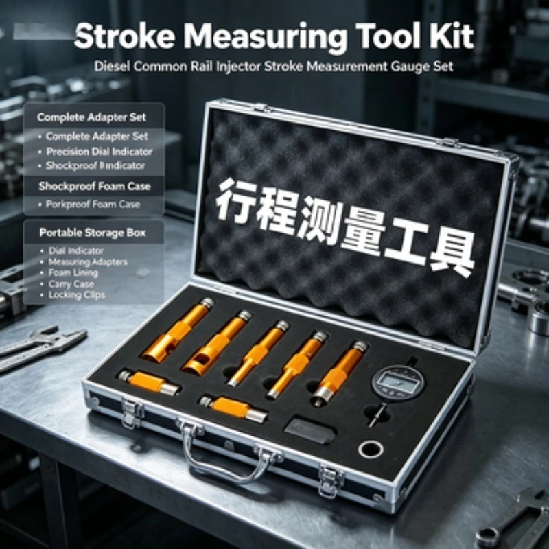 Common Rail Injector Stroke Measuring Tool Armature Lift Tester Valve Assembly For Diesel Engine Repair Garage Diagnostic
