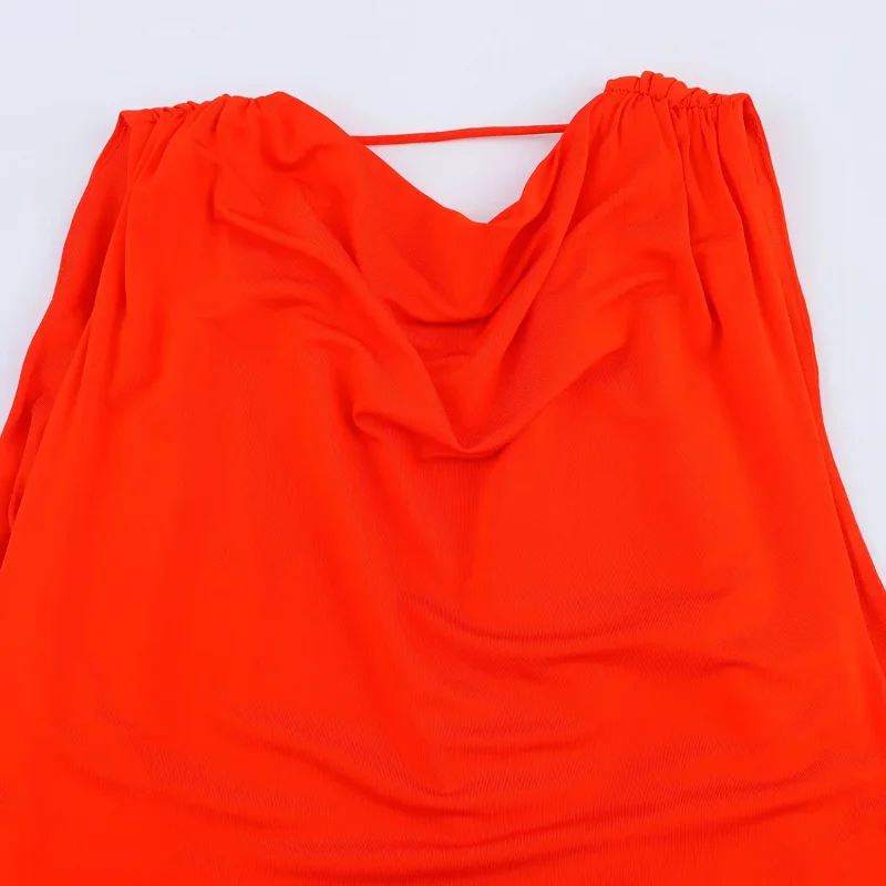 HXAO Czerwone Eleganckie Długie Sukienki 2025 Damskie Wiosenno-Letnie Seksowne Sukienki Dzianinowe w Stylu Vintage Modne Sukienki na Imprezę Wieczorową Bal Studniówkowy Vestidos