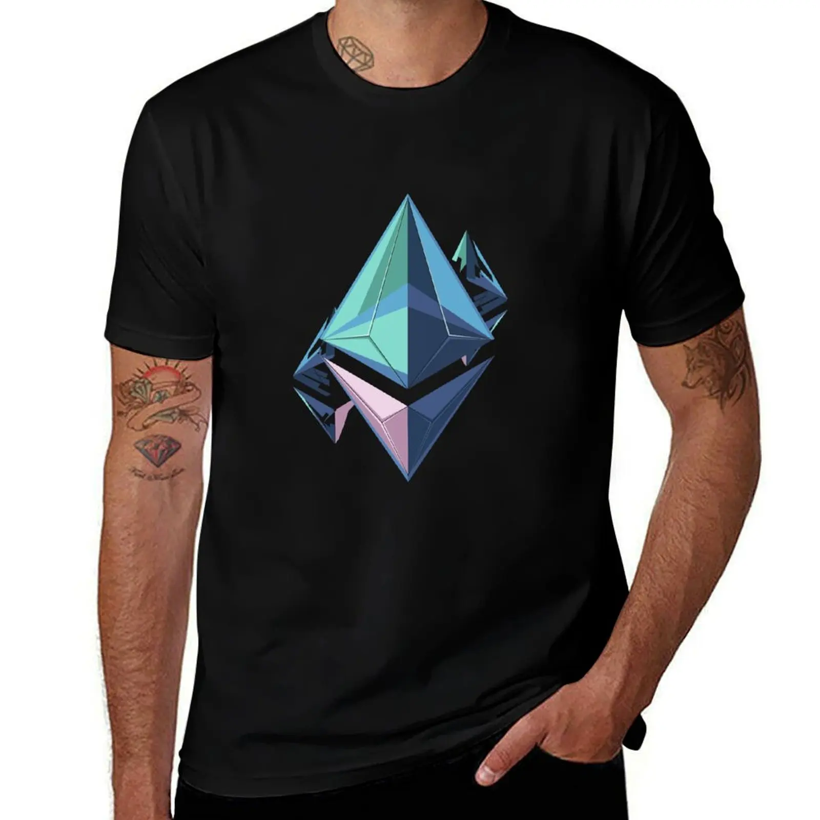 T-shirt à manches courtes de sport à séchage rapide Ethereum Design