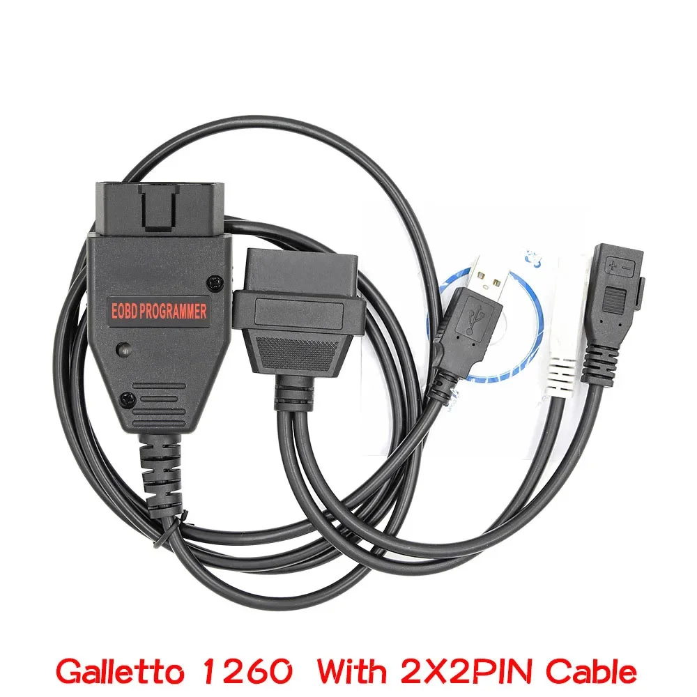 Galletto 1260 ECU Chip Tuning Tool OBD2 Car Diagnotic Tools FTDI Chip ECU Flasher Programmer Read&Write Auto OBD 2 Scanner Cable