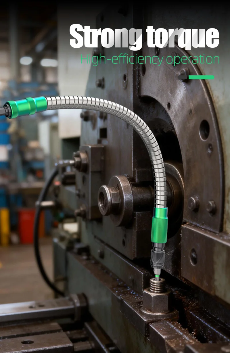 LAOA 90 ° /180 ° Bit-Eckadapter & Flexibler Schaft 1/4 Zoll Sechskant-Schlagschrauber-Winkeladapter für enge Räume Schraubendreher-Verlängerung – Detail 13