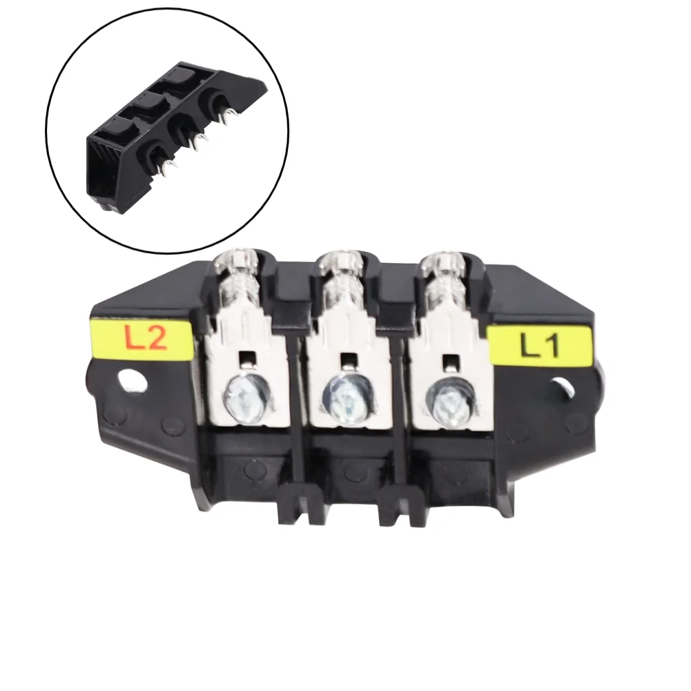 For MDE9700 Replacement Terminal Dryer Terminal Block Black Replacement Dryer Terminal Block Easy Installation