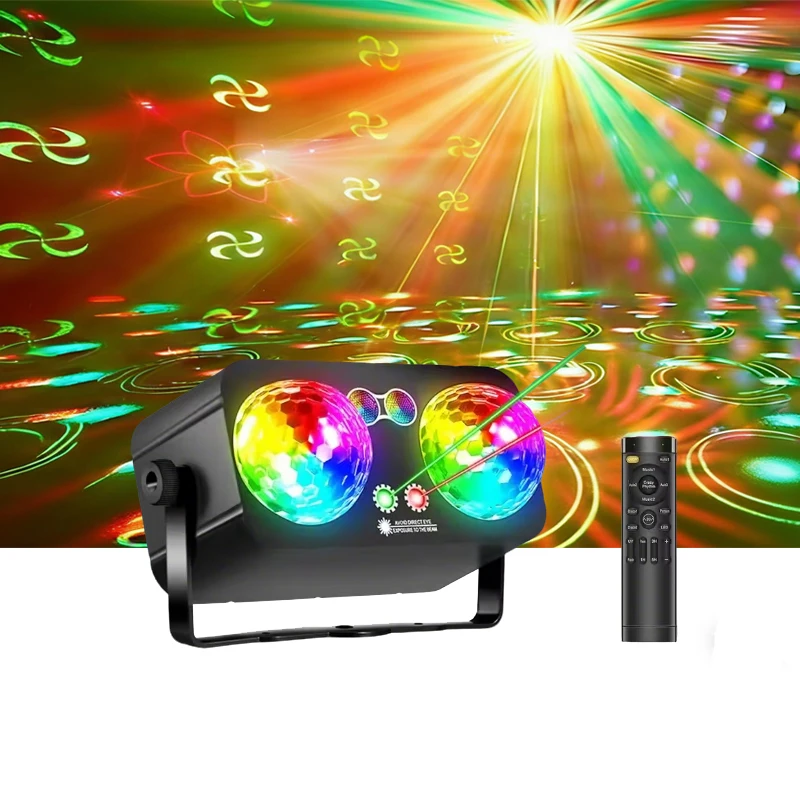 

Светодиодные диско-шары с датчиком звука и пультом ДУ для домашних вечеринок, клубов, караоке, Хэллоуина, Рождества