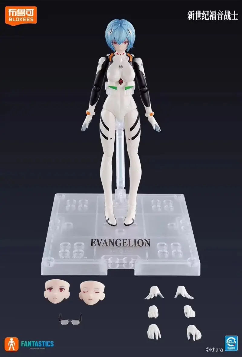 New Hot Blokees Neon Genesis Evangelion Miracal Version Eva Ayanami Rei Asuka Langley Soryu Action Figures Assembled Model Gift