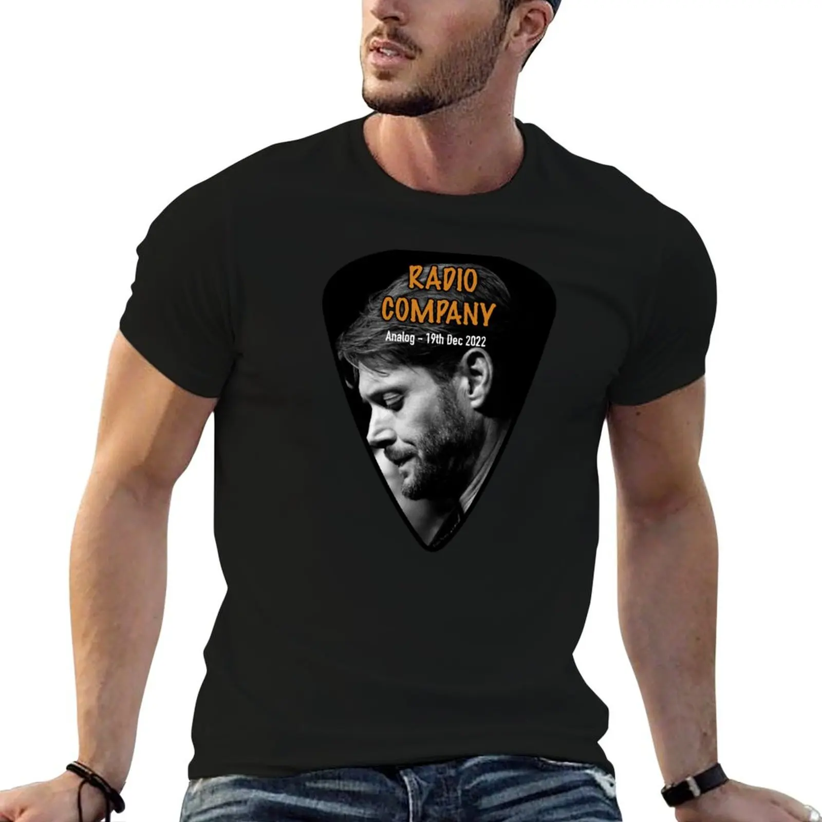 Jensen Radio Company Guitar Pick T-Shirt Relaxed Casual Short Sleeve Tee