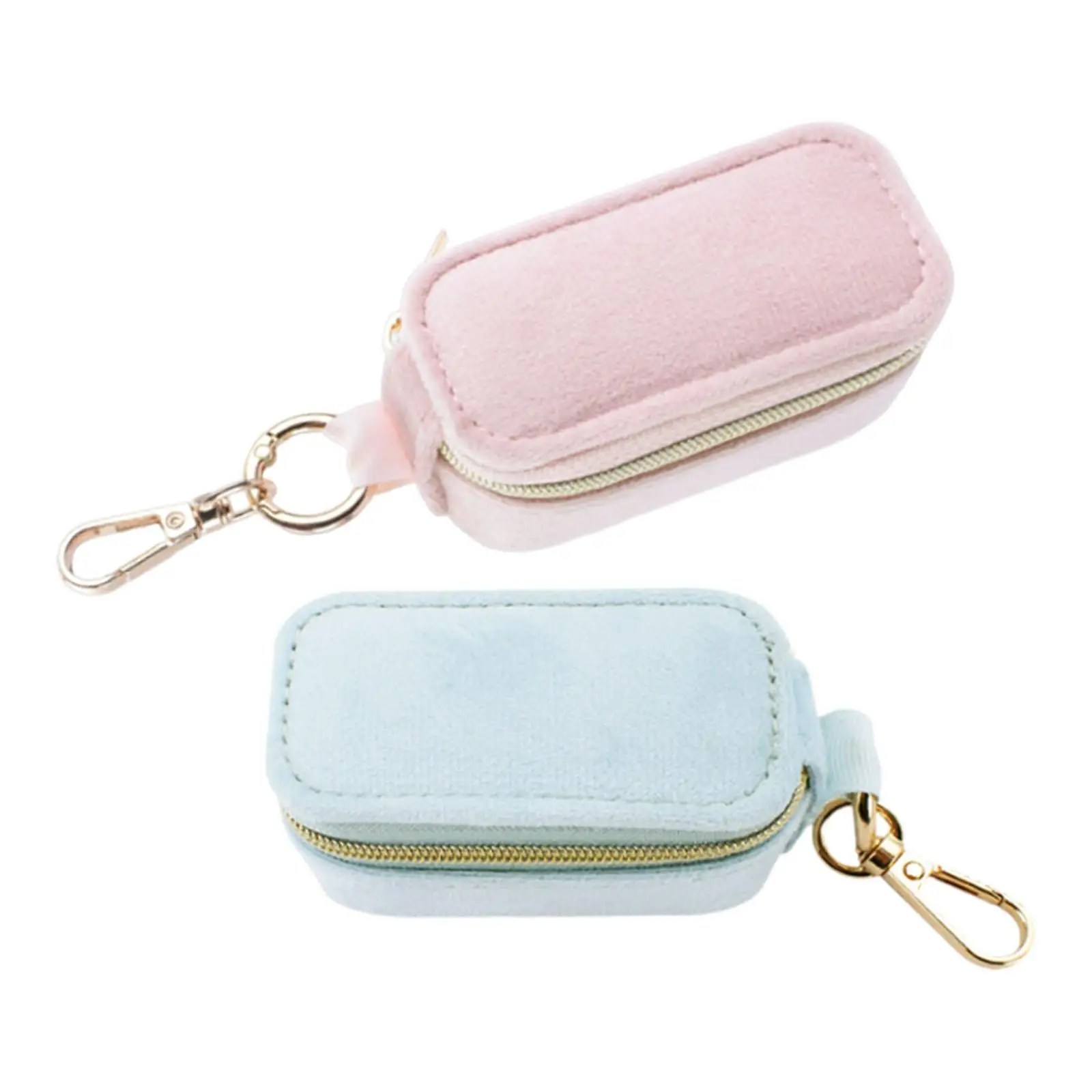 

Mini Jewelry Case Decor Zipper Keychain for Displaying Anniversary Necklaces