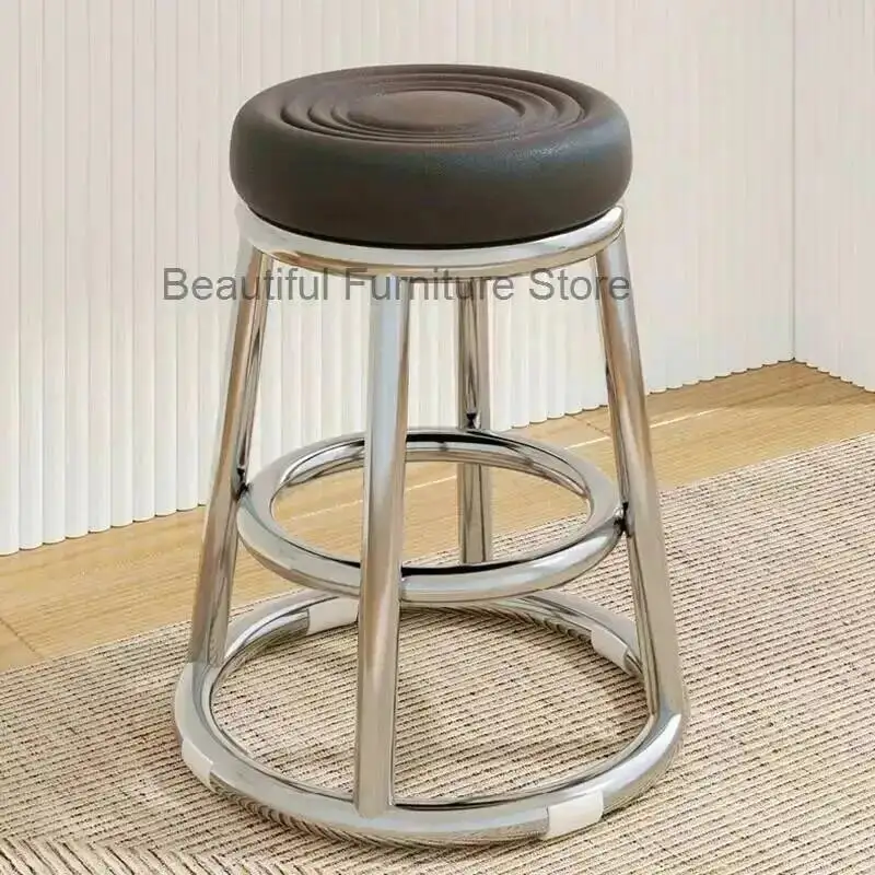 

Стильные черные круглые барные стулья, кофейный кожаный дизайн, барный стул, скандинавские роскошные табуреты Para Barra De Cocina, современная мебель