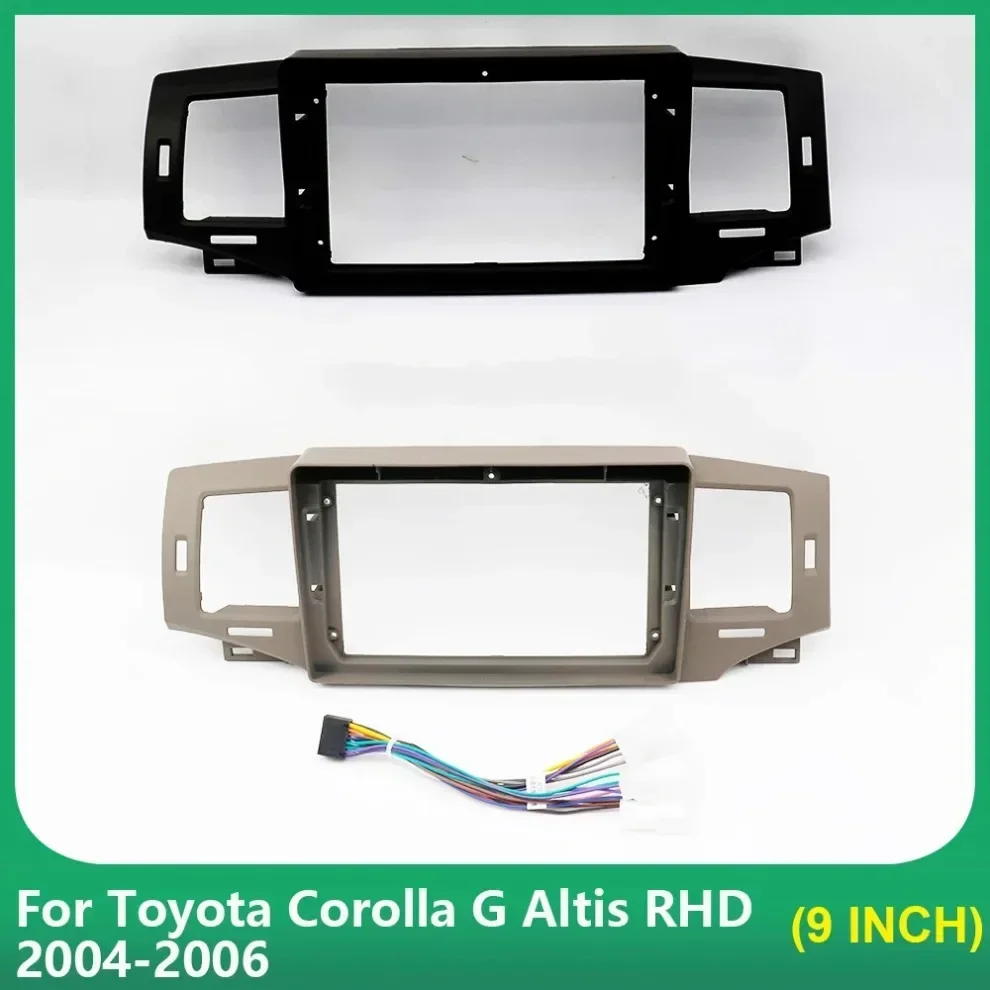 

Car Radio frame 9 Inch Fascia Adapter For Toyota Corolla G Altis RHD 2004-2006 Android Dash Fitting Panel Kit