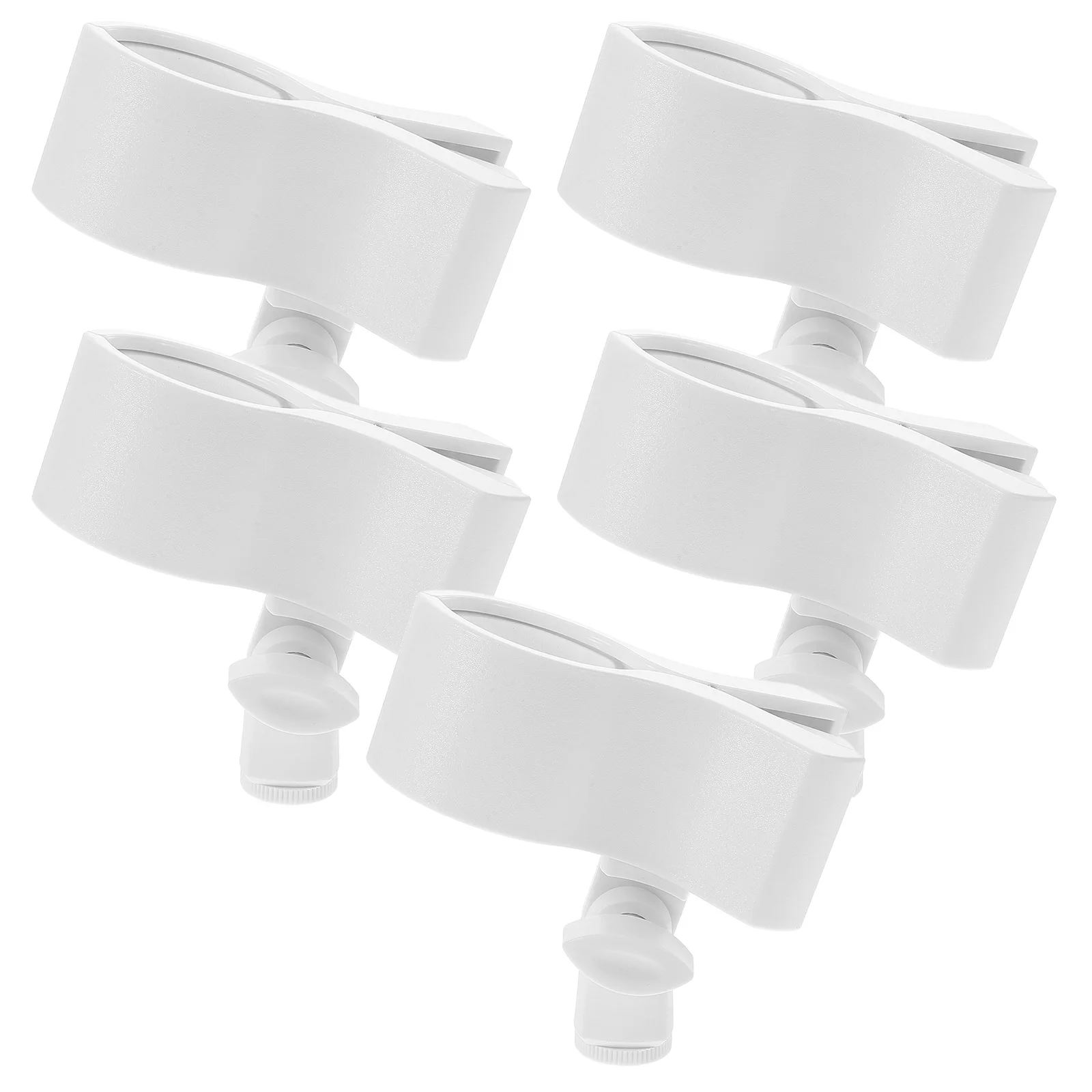 

5pcs Microphone Clip Holder Universal Spring Plastic Compatible Desk Recording Broadcast Studio Accessories
