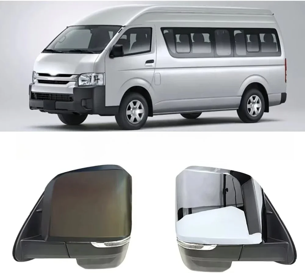 Hot Selling Use for Hiace200 Hiace2005-2020 LED  Electric Side Mirror  Power Mirror Chrome 2021 Style factory