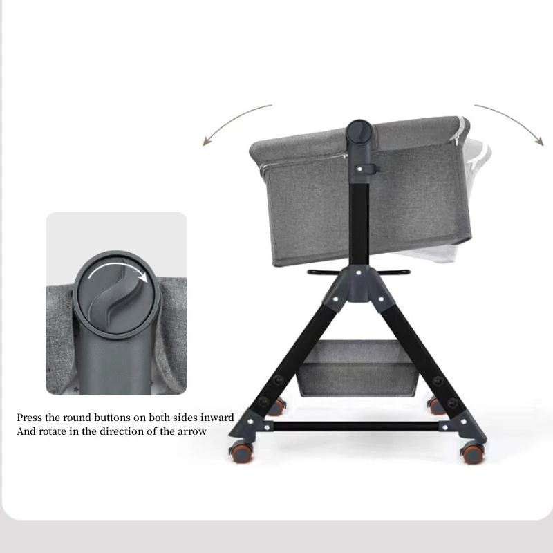 Portable Multi-functional Mobile Foldable Crib Newborn Bed Splice Queen Crib Baby Crib bb Cradle Bed