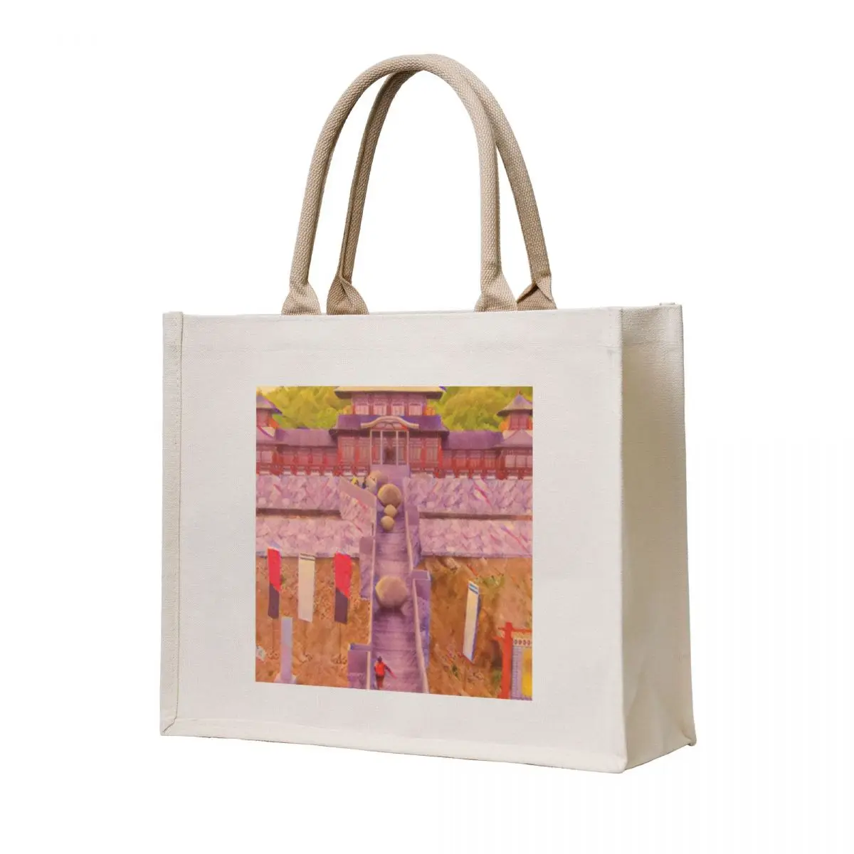 

Japan Takeshi's castle Artistic Illustration Zen Style Tote Bag shopping bag Canvas stote bag Candy bags