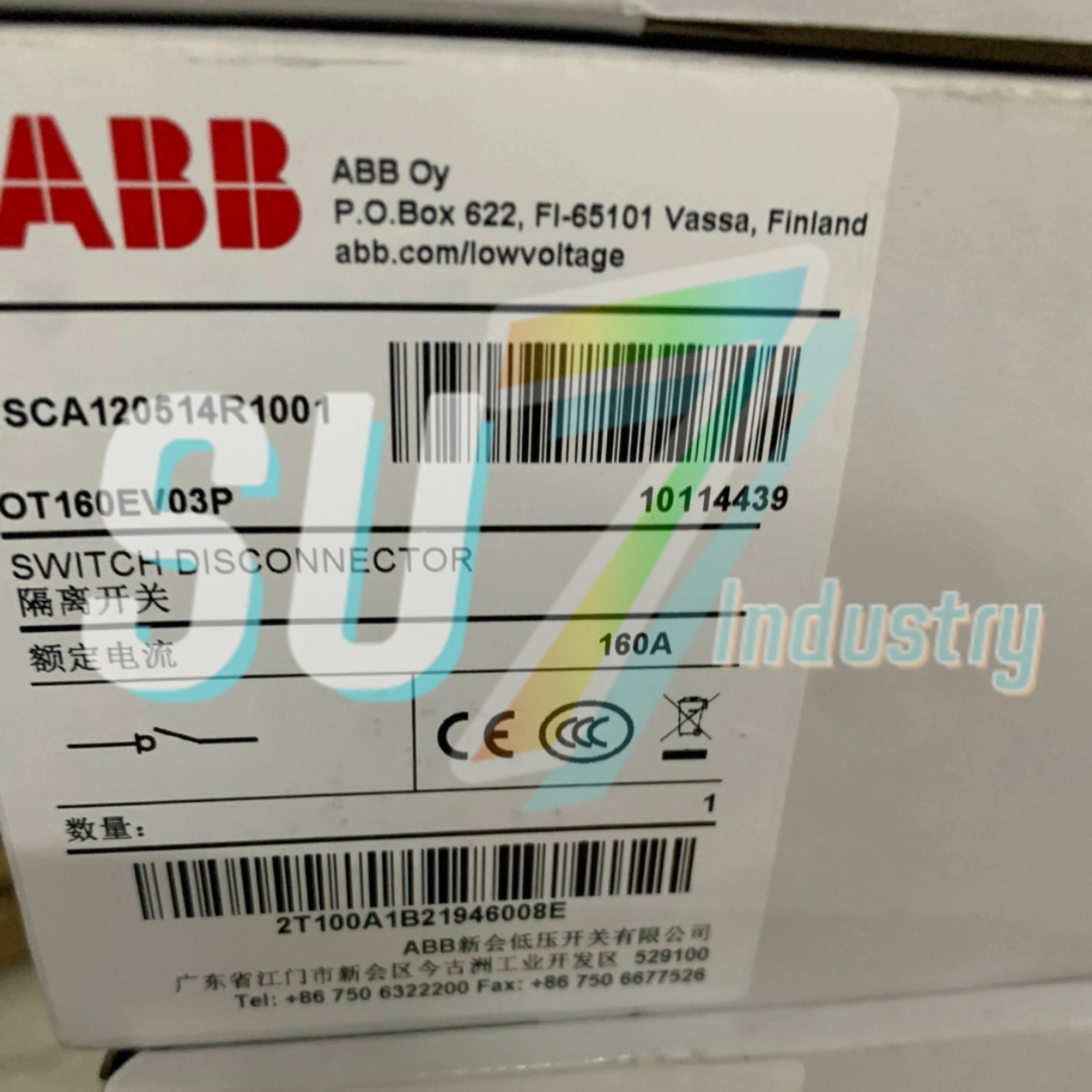 

disconnector New In Box "OT160EV03P 1SCA120514R1001" "OT160EV04P 1SCA120521R1001" "OT160EV12P 1SCA120529R1001" "OT160G03P