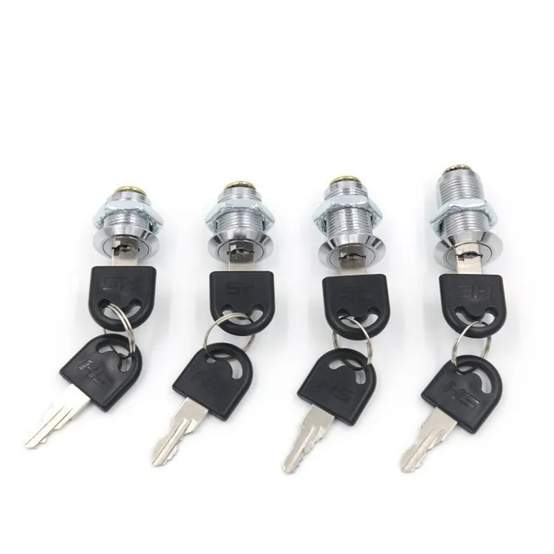 50Pcs 16/20/25/30mm Cabinet Mailbox Drawer Cam Lock With 2Keys Cylinder Door Office Desk Post Box Locks Furniture Hardware