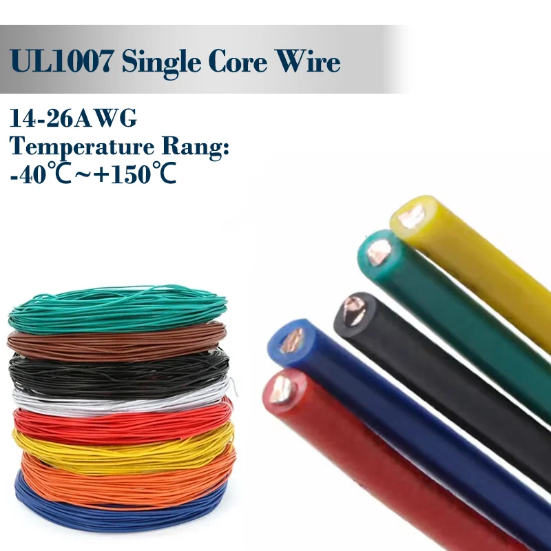 Corrosion-Resistant, Durable for Electrical Wiring High Conductivity Tinned Copper Single Core PVC Insulated Cable 14-26AWG