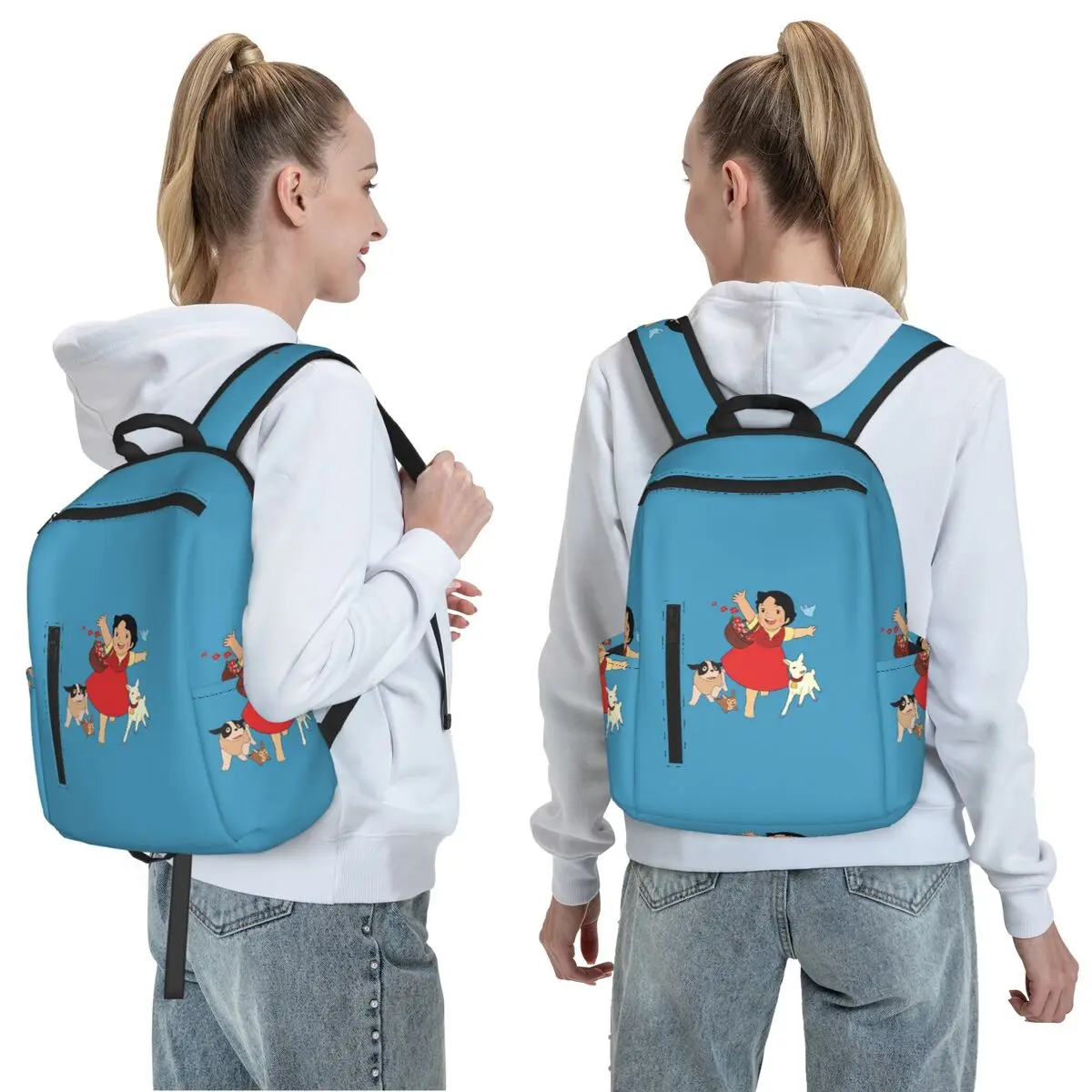 Heidi, The Girl From The Alps Backpack Daypack Large Capacity Boys Girls BookBag School Bag Shoulder Bags for Men Women