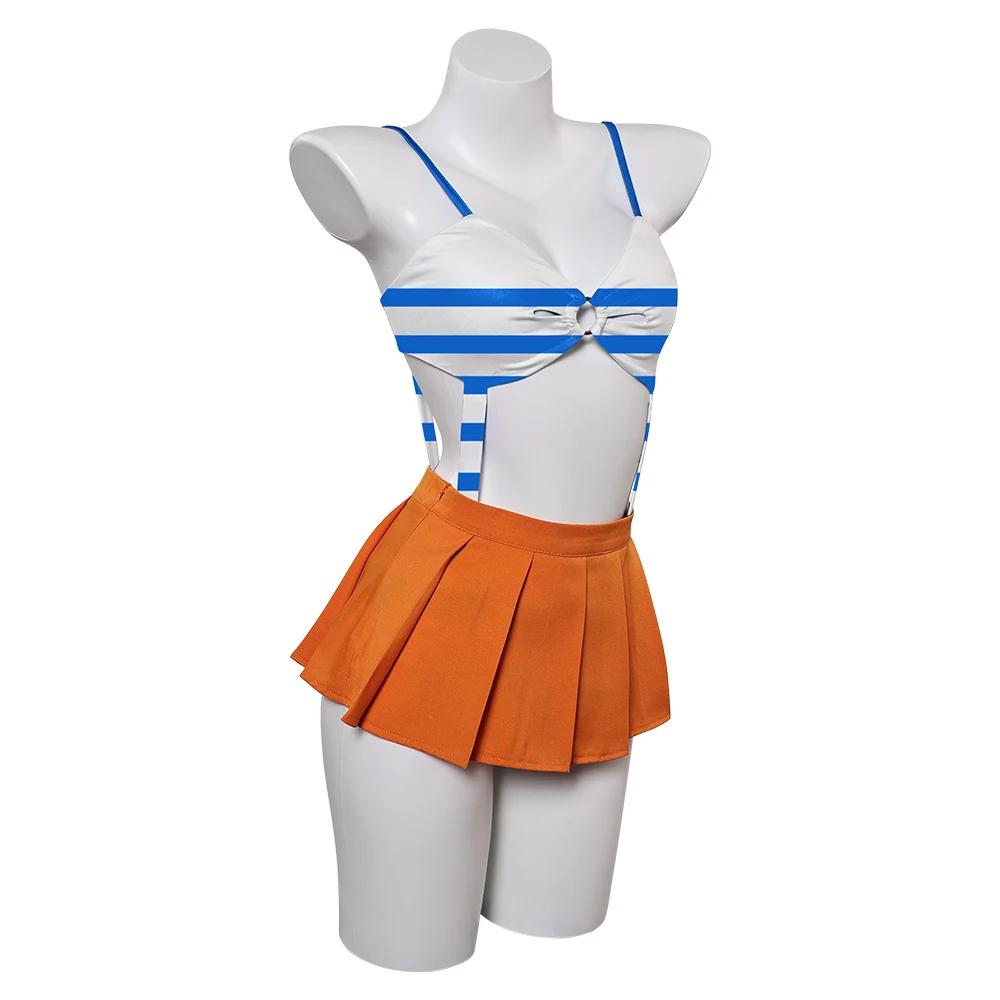 One Cosplay Piece Cosplay Nami Fantasia Costume Lingerie Swimsuit Disguise For Girls Women Adult Halloween Carnival Party Suit