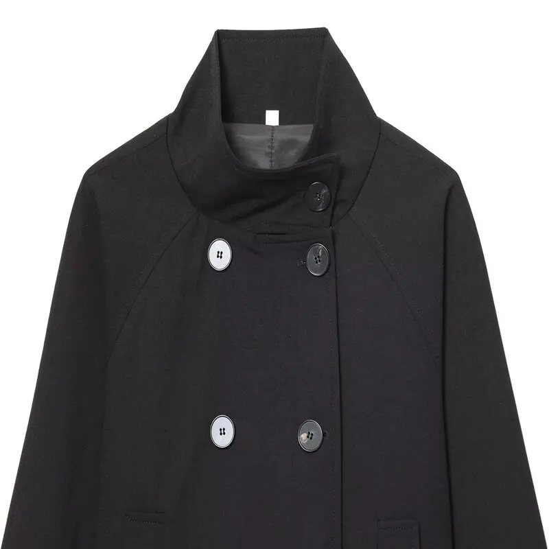 Inverno 2025 Faion da donna collo alto lungo Sve ort doppio petto Jaet nuovo arrivo versatile cappotto da donna Ele