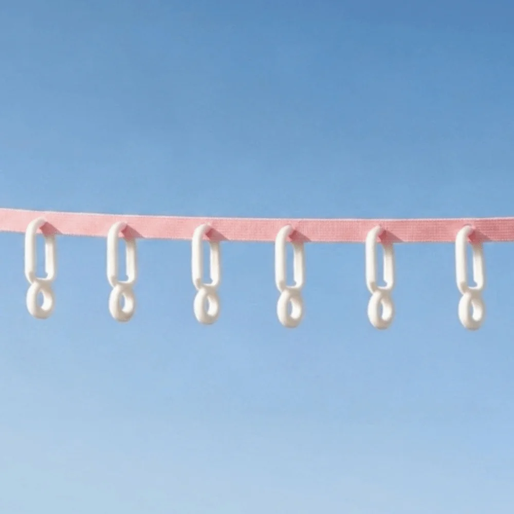 Windproof Outdoor Clothesline with 6 Clips Non-Slip Multifunctional Travel Laundry Drying Line Space-saving Adjustable