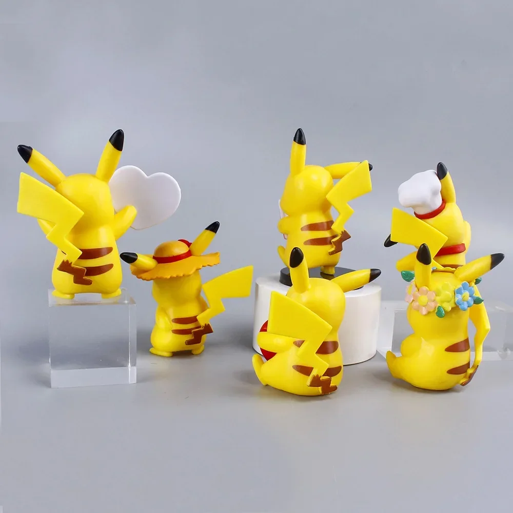 6 Stks/sets Cartoon Film Actiefiguur Mini Speelgoed Poppen Pikachu Actiefiguurmodel Kinderen Cadeaus Verjaardagscadeaus