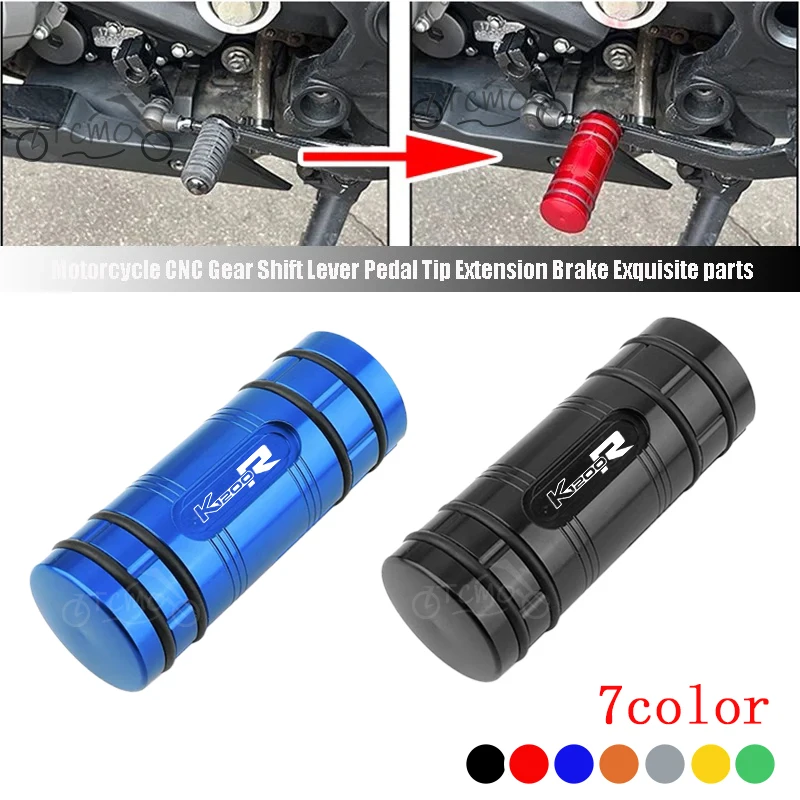 For BMW K1200R K1200S K 1200 R K 1200R Motorcycle CNC Gear Shift Lever Pedal Tip Extension Brake Exquisite Parts Accessories