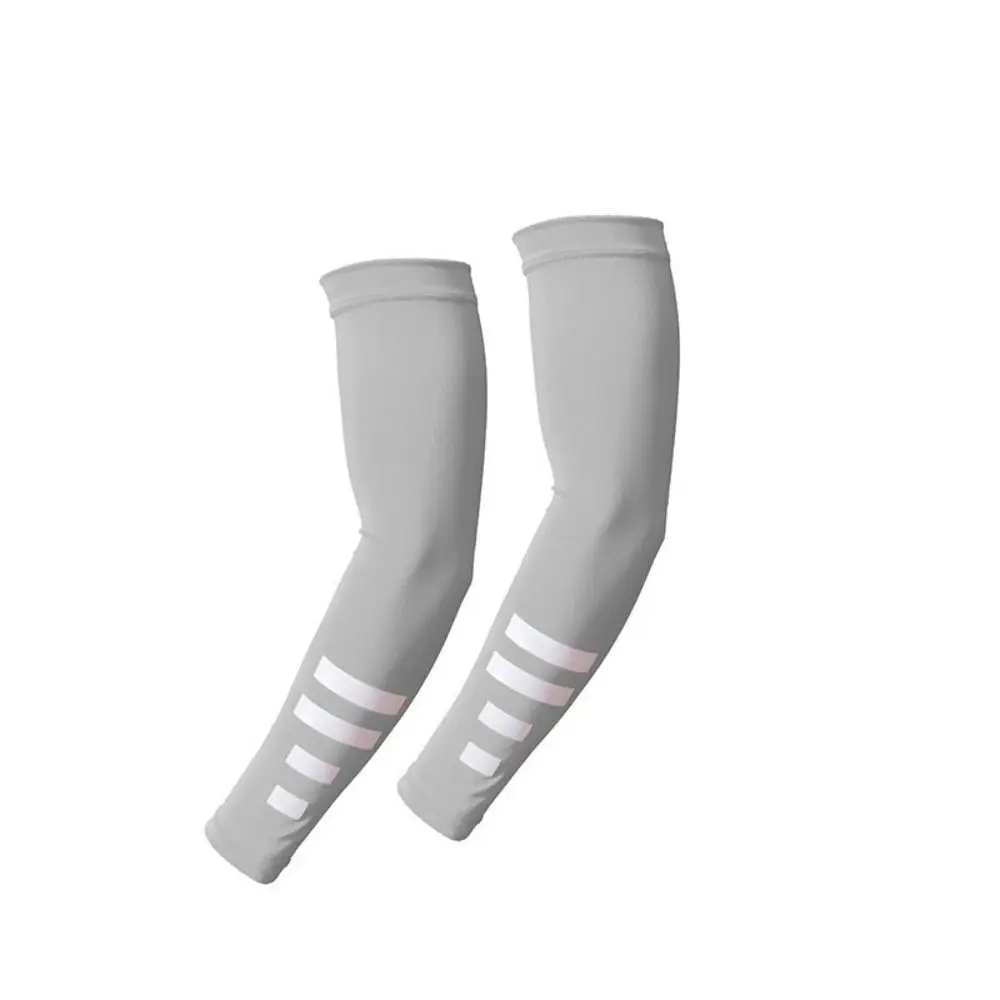 Quick Drying Ice Silk Sleeves New Fluorescent UV Protection Cycling Arm Covers Anti-slip Breathable Sunscreen Sleeves