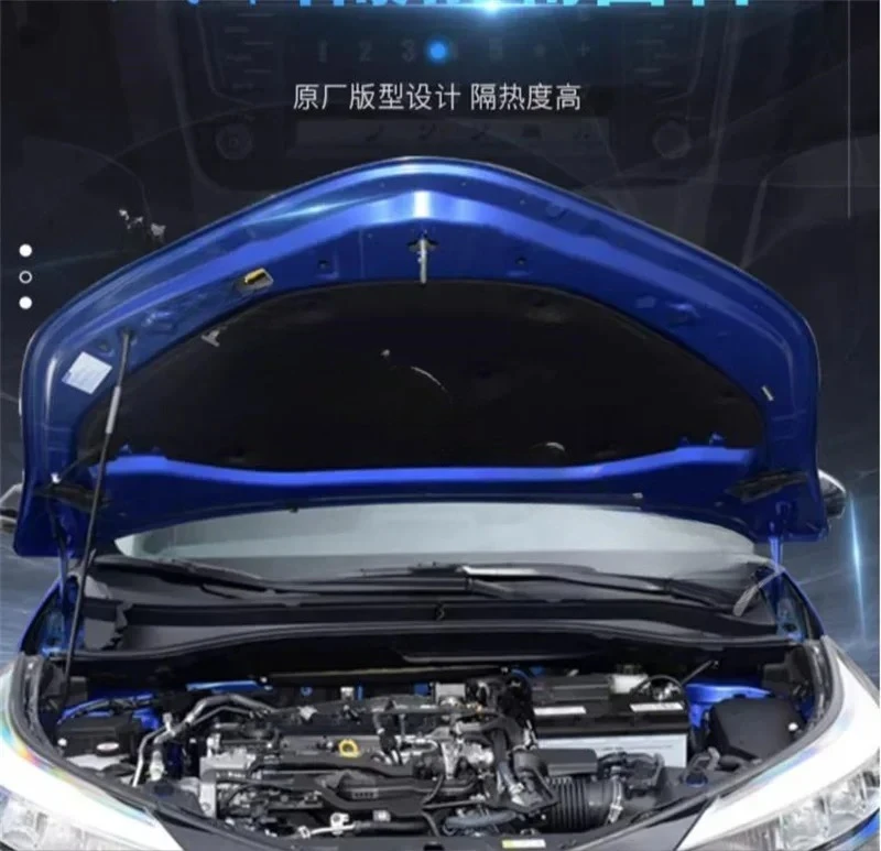 

For Toyota c-hr 2018-2022 Car Engine Hood Sound Heat Fire Insulation Cotton Pad Mat CoverSoundproof Foam Car Accessories