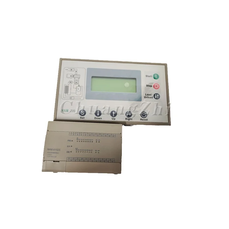 MAM-200 Screw Air Compressor Controller Display Panel KY02S Microcomputer Main PLC Controller for Industrial Use New Used