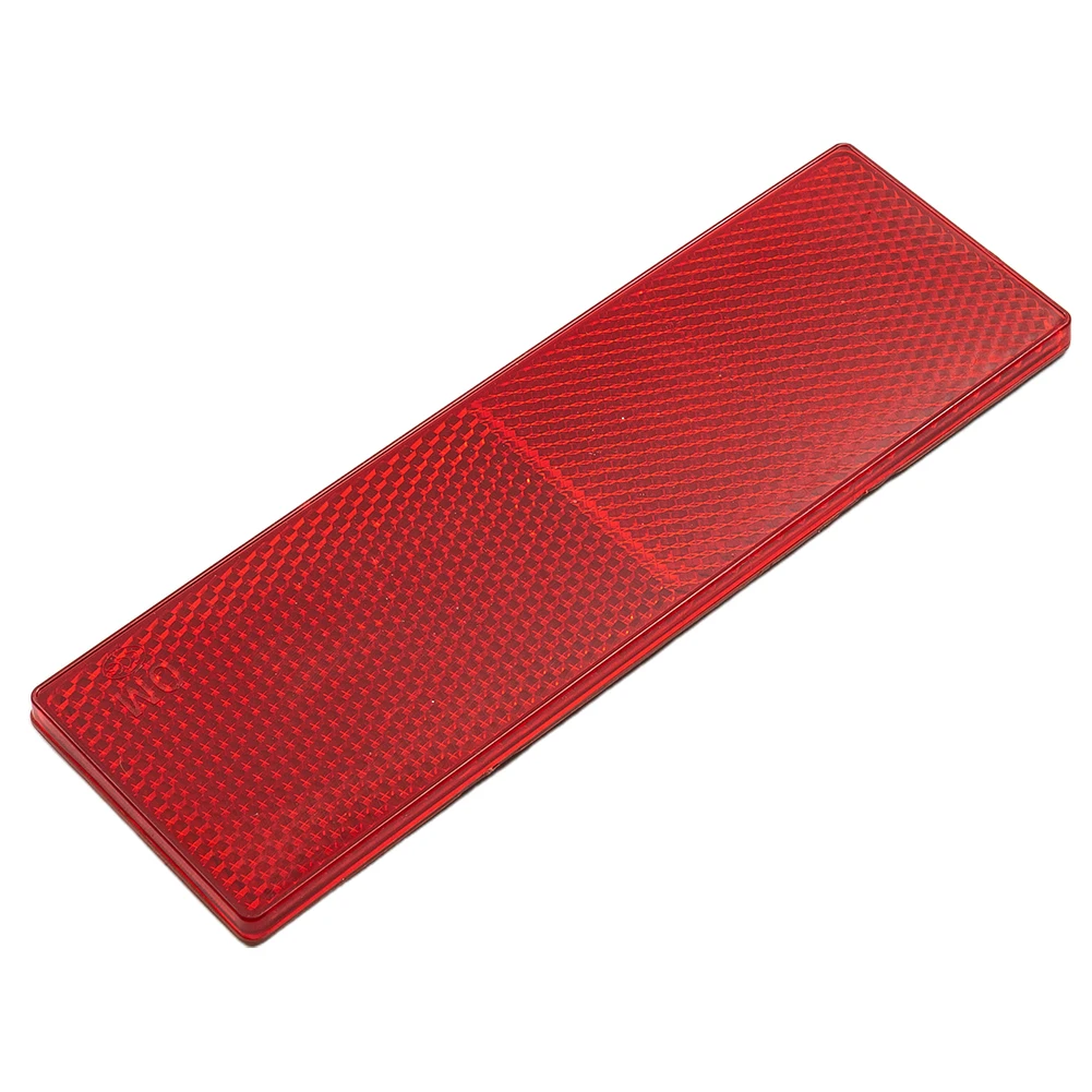 Car Safety Reflective Stickers 15x5cm 2Pieces Include PVC Material Plastic Rectangular Red White 2PCS For Cars Easy To Install