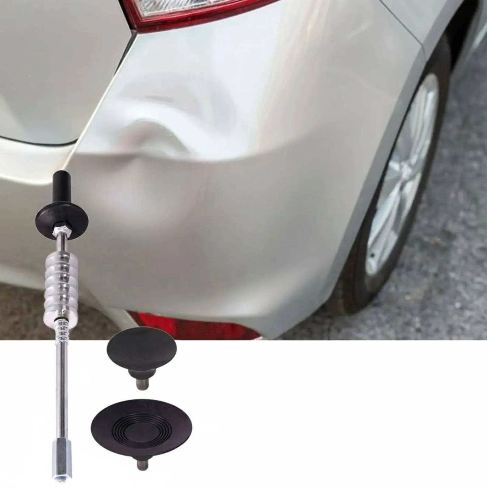 Car Dent Puller Paint Safe Suction Dent Remover Non-Marring Long-Lasting Metal Central Rod for Garage