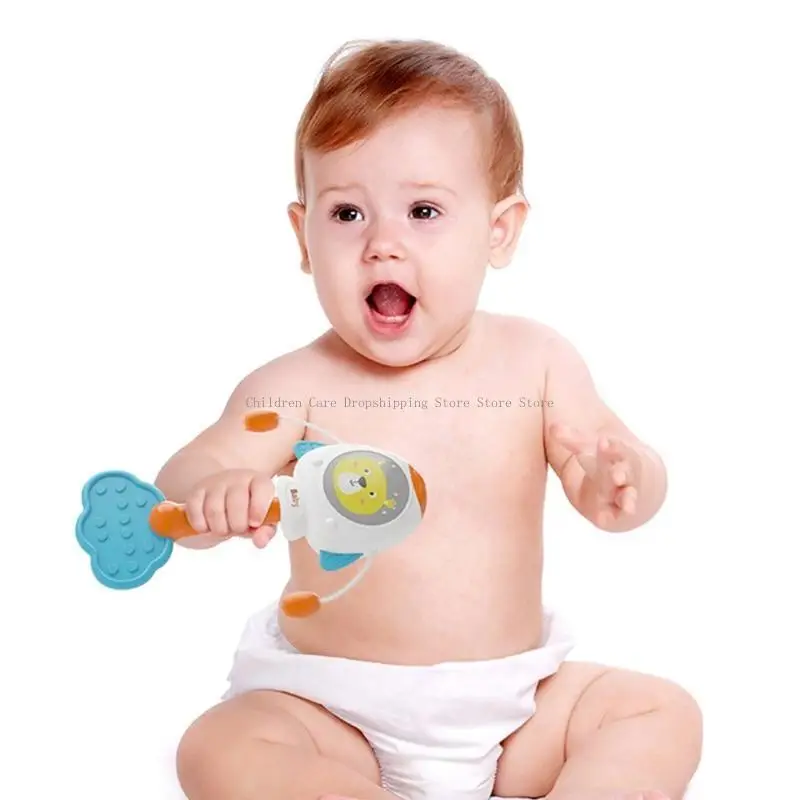 Ratade brinquedos infantis agitador bebê shaker por 0-12 meses brinquedo sensorial bebê