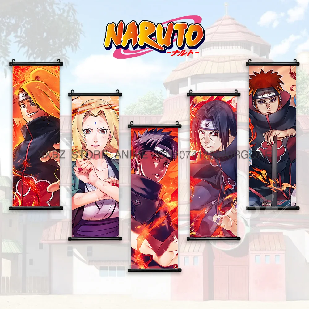 

Naruto Scroll Picture Uchiha Itachi Wall Art Tsunade Classic Hanging Painting Home Decor Latest Bedroom Kawaii Anime Poster Gift