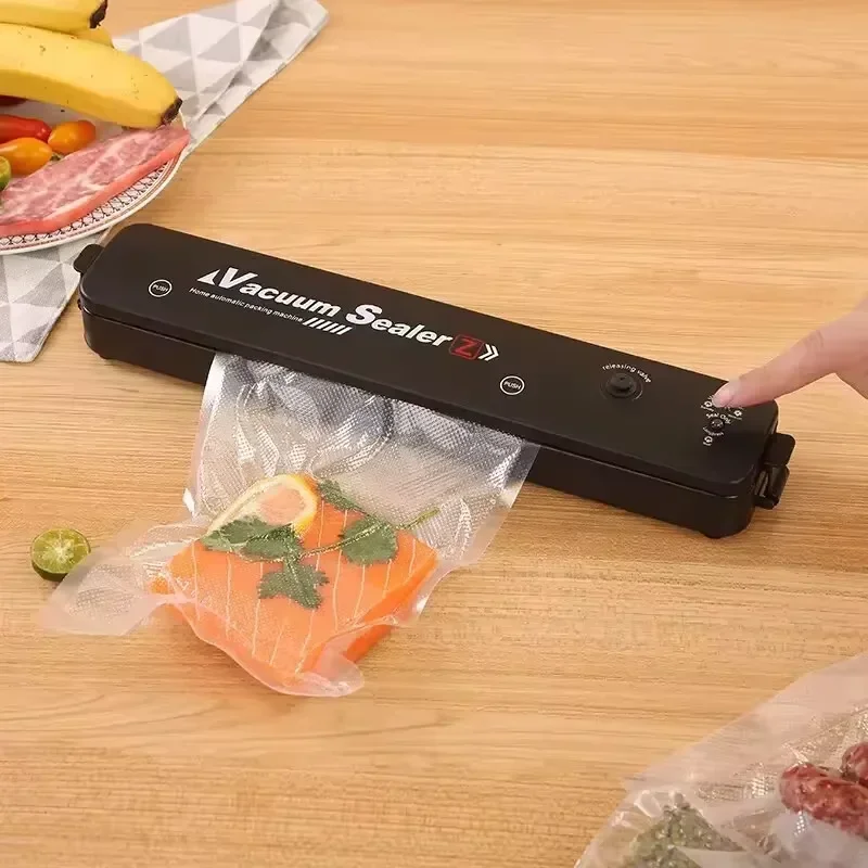Automatic Portable Multi-Functional Kitchen Vacuum Sealer for Air-Tight Food Packaging and Household Preservation Sealed Bag
