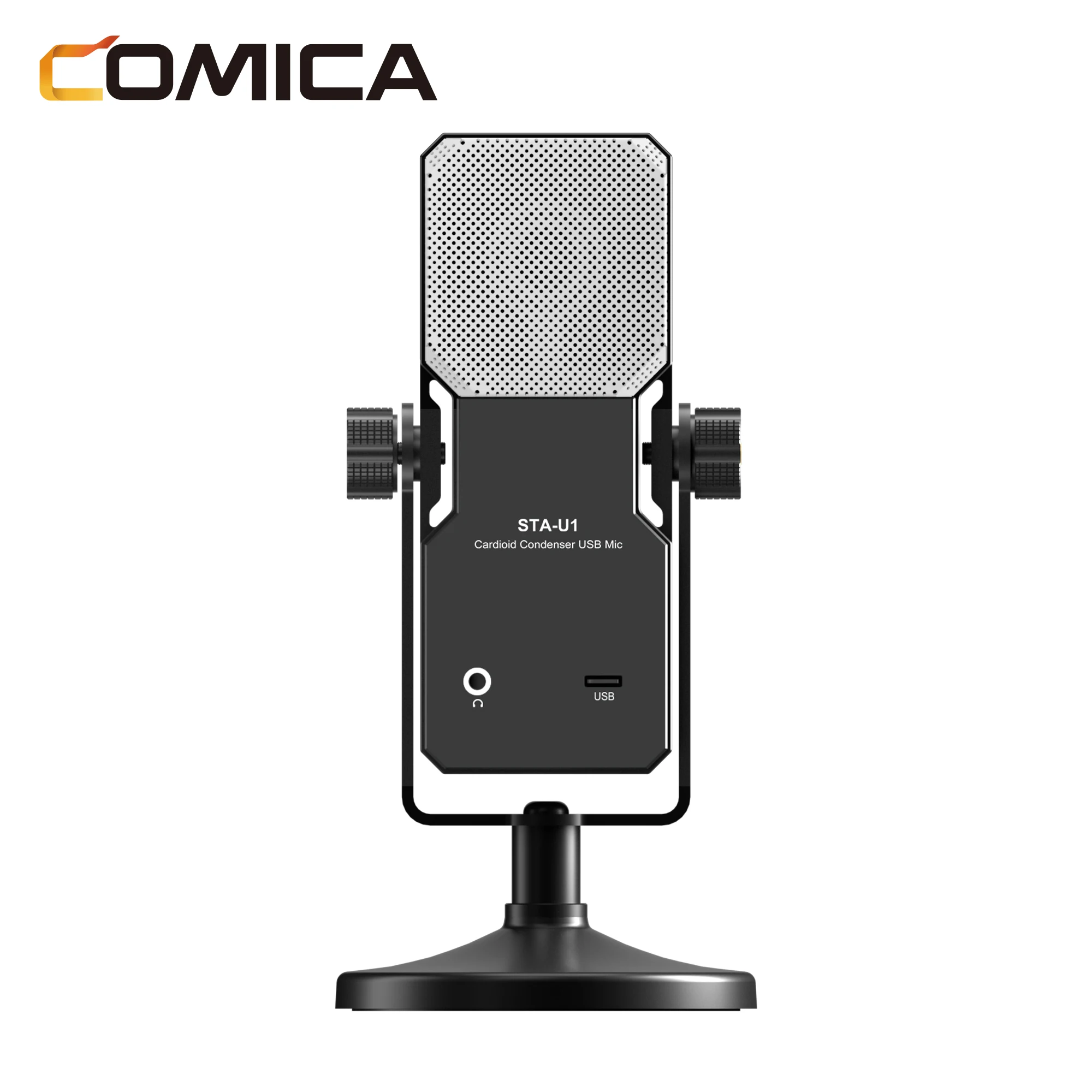 Comica STA-U1  USB Cardioid Condenser Microphone with RGB Light for Android, iPhone, Laptop Computer and gaming