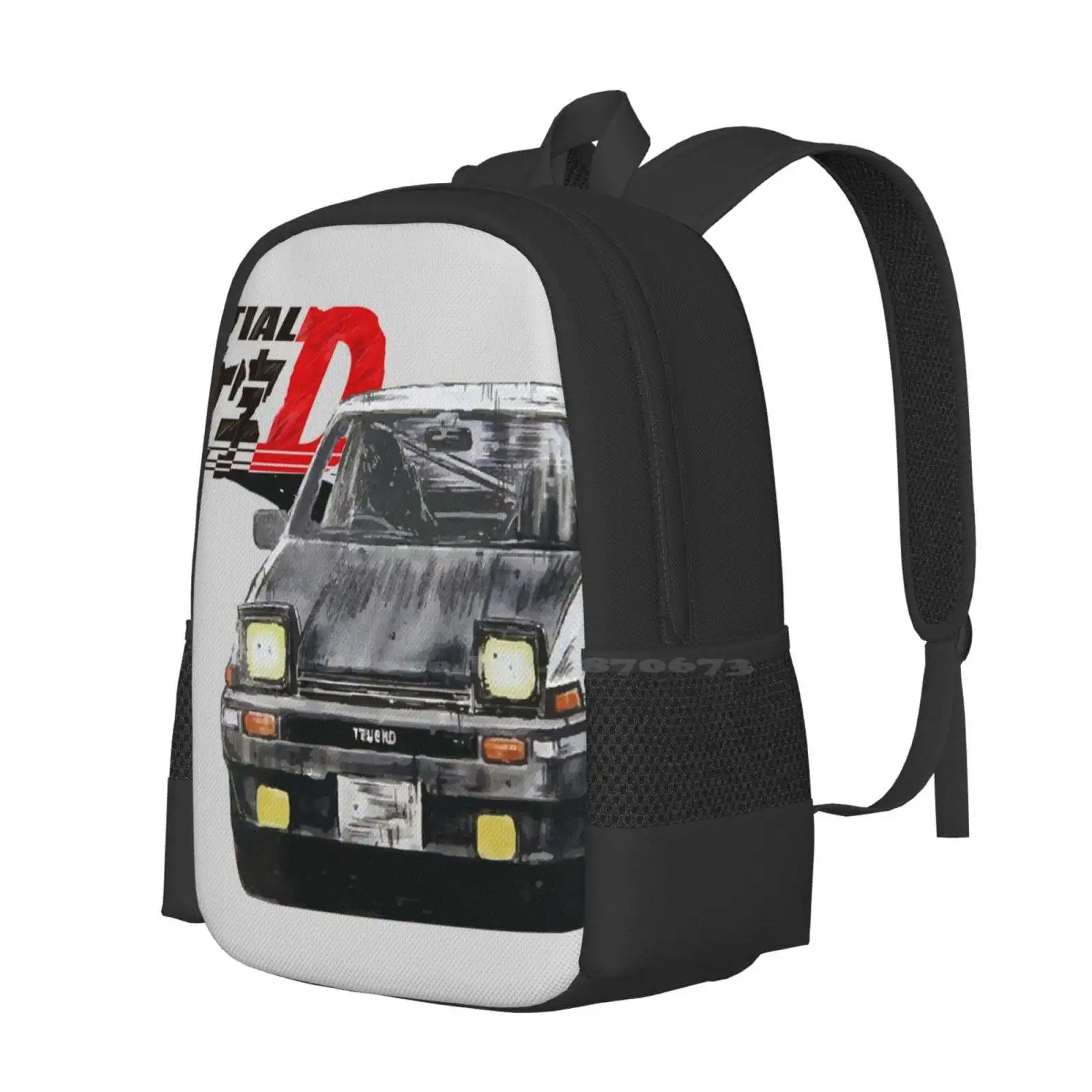 Intial-D Akina'S Pride School Bags For Teenage Girls Laptop Travel Bags Jdm Initial D Takumi Fujiwara Ae86 Trueno Race Car