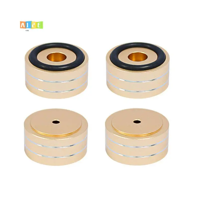 A12E-4PCS Speaker Isolation Stand Feet Aluminum Alloy Shock Absorbing Pads For Speakers CD Amplifier