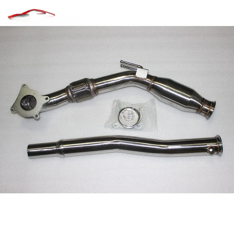 

Exhaust Downpipes stainless FOR 06-11 AUDI A3 VW JETTA/GTI MK5 2.0T with FLEX Pipe and Catalytic Converter