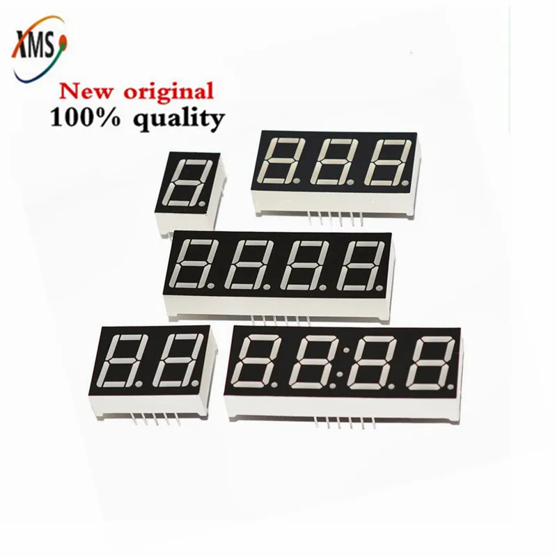 

1pc 0.56inch LED display 7 Segment 1 Bit/2 Bit/3 Bit/4 Bit Digit Tube Red Common Cathode / Anode Digital 0.56 inch led 7segment