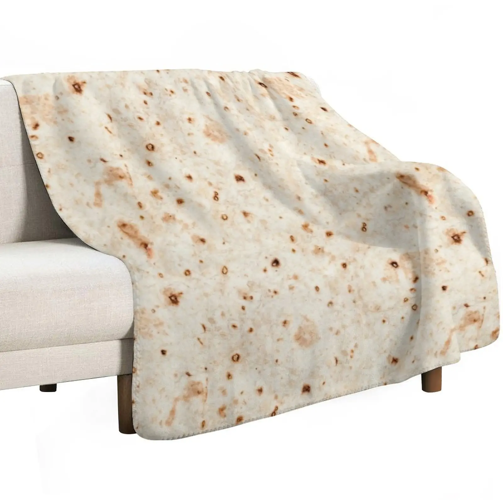 Tortilla - Burrito - Wrap Throw Blanket Machine Washable Soft Warm Blanket