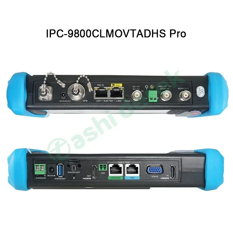 Imagem -04 - Clmovtadhs-pro 8mp Ahd Cvi Tvi Câmera Teste Entrada Vga Rj45 Tdr Cabo Teste 8k Câmera ip Atualizado Ipc Cctv Tester Novo Ipc-9800