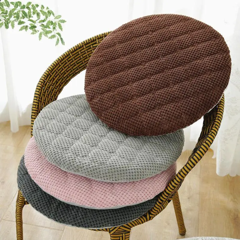 

Thickened Memory Foam Chair Pad round Bar Cushion Detachable Washable Sponge Chair Pads Anti-Slip Modern Simple Style Ho...