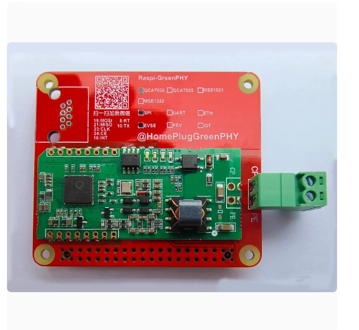 QCA7000/7005 Development Board HomePlugGreenPHY/ISO15118 Raspberry Pi Raspberry